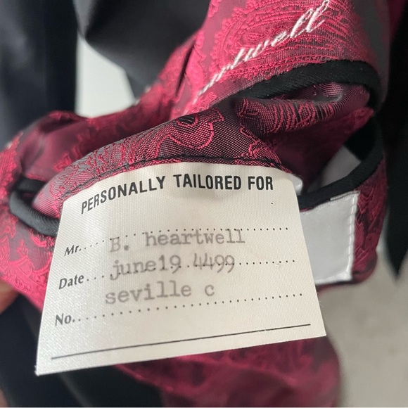 Luxury Italian Longline Sports Coat Blazer Suit Jacket Long Black Unisex - Picture 10 of 13